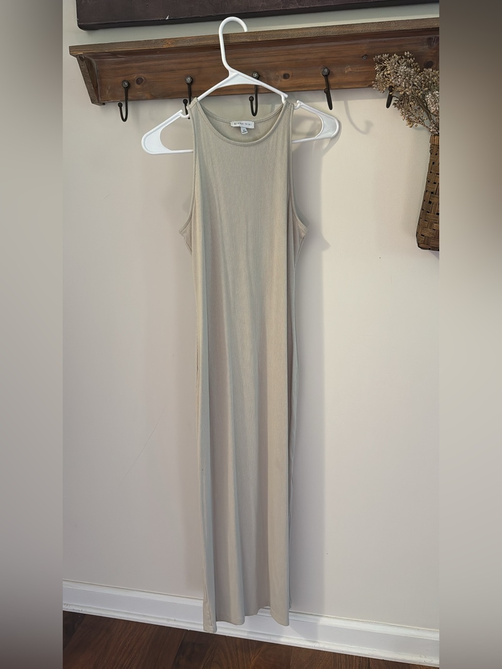 Gianni Bini Sleeveless Maxi Dress in Light Beige